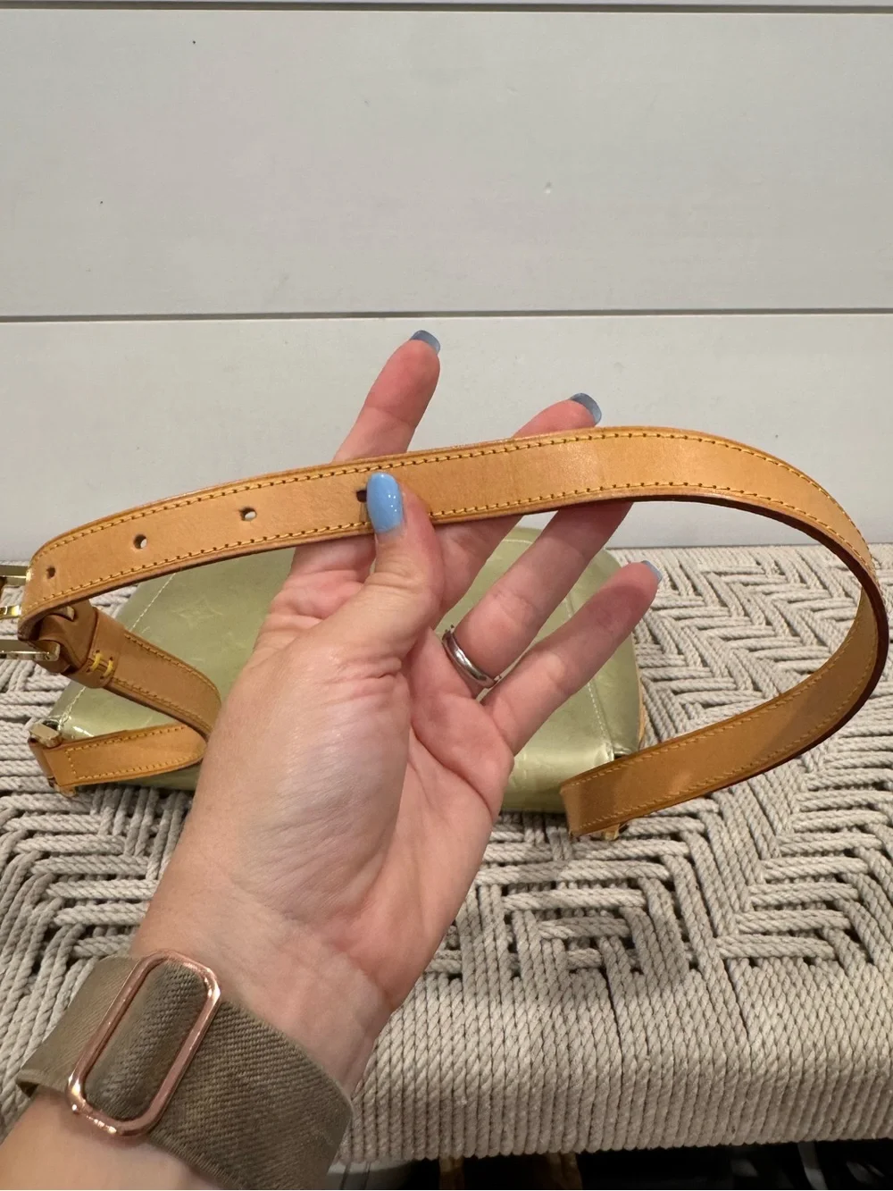 Louis Vuitton Vintage gold monogram Vernis Thompson Street shoulder bag